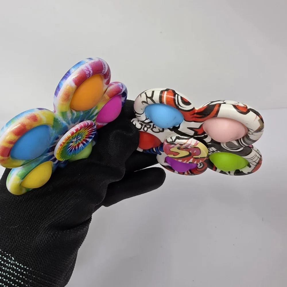 Spinner Tye Die Fidget SensoryToy Lot of 2